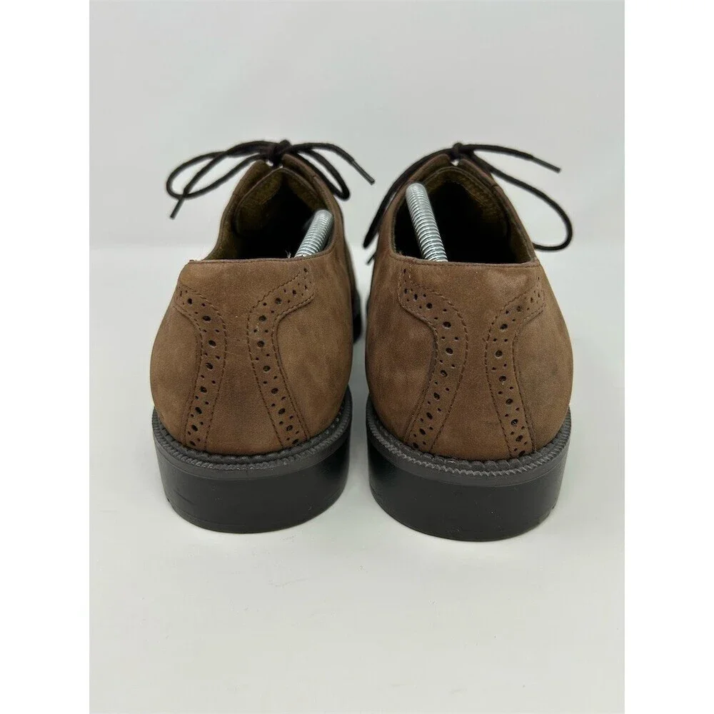 Dockers Men's Brown Wingtip Brogue Oxford Dress Shoes Lace Up Lug Sole Size 12